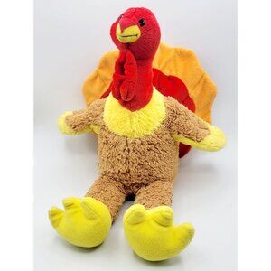 Build a Bear Workshop Gobbles the Turkey Plush Stuffed Animal Thanksgiving 12"